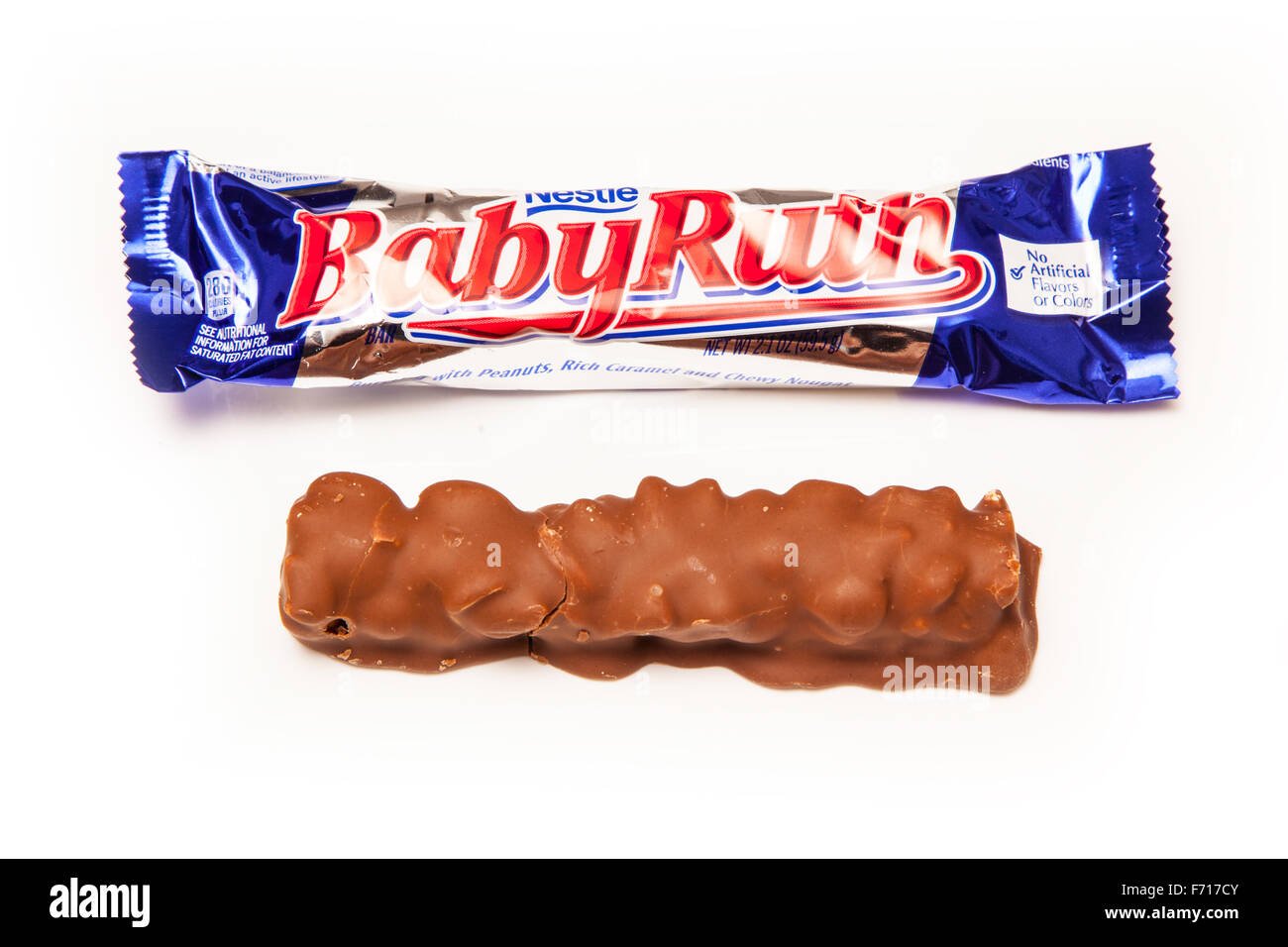 Baby Ruth, American chocolate candy bar, Containing peanuts, caramel Stock Photo 90382235 Alamy