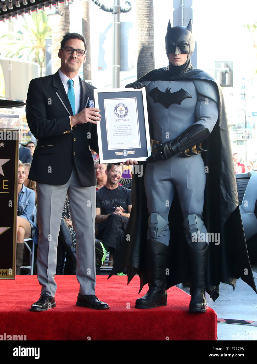 Batman creator Bob Kane posthumously receive the star on the Hollywood Walk  of Fame Featuring: Batman, Guest Where: Hollywood, California, United  States When: 21 Oct 2015 Stock Photo - Alamy