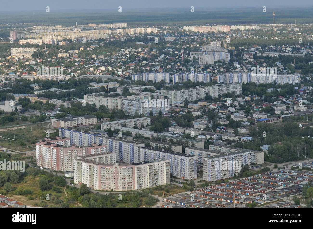 Kovrov city from the air. Vladimir region, Russia Stock Photo - Alamy