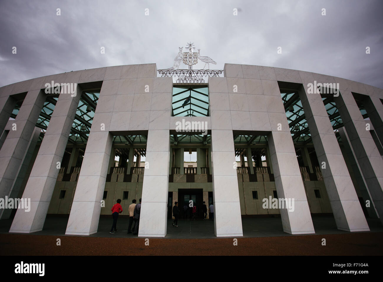 canberra parliament building architecture Australia Stock Photo - Alamy