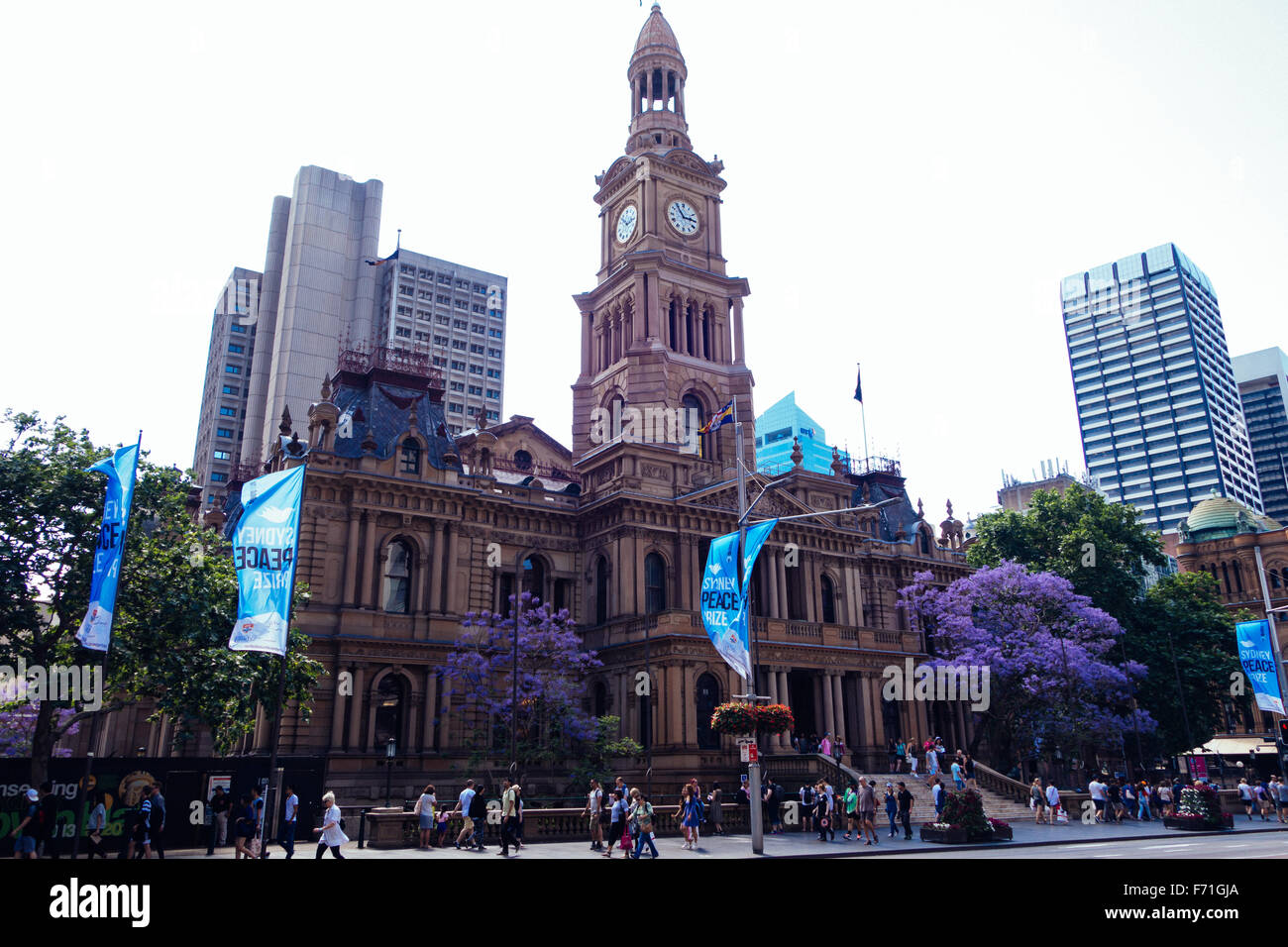 Sydney Town Hall Stock Photo