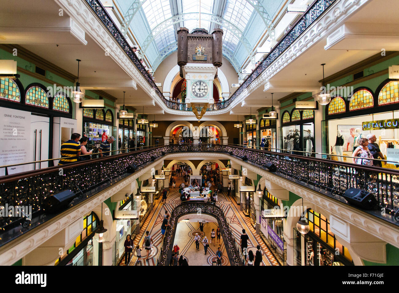 inside Queen Victoria Building Sydney Stock Photo Alamy