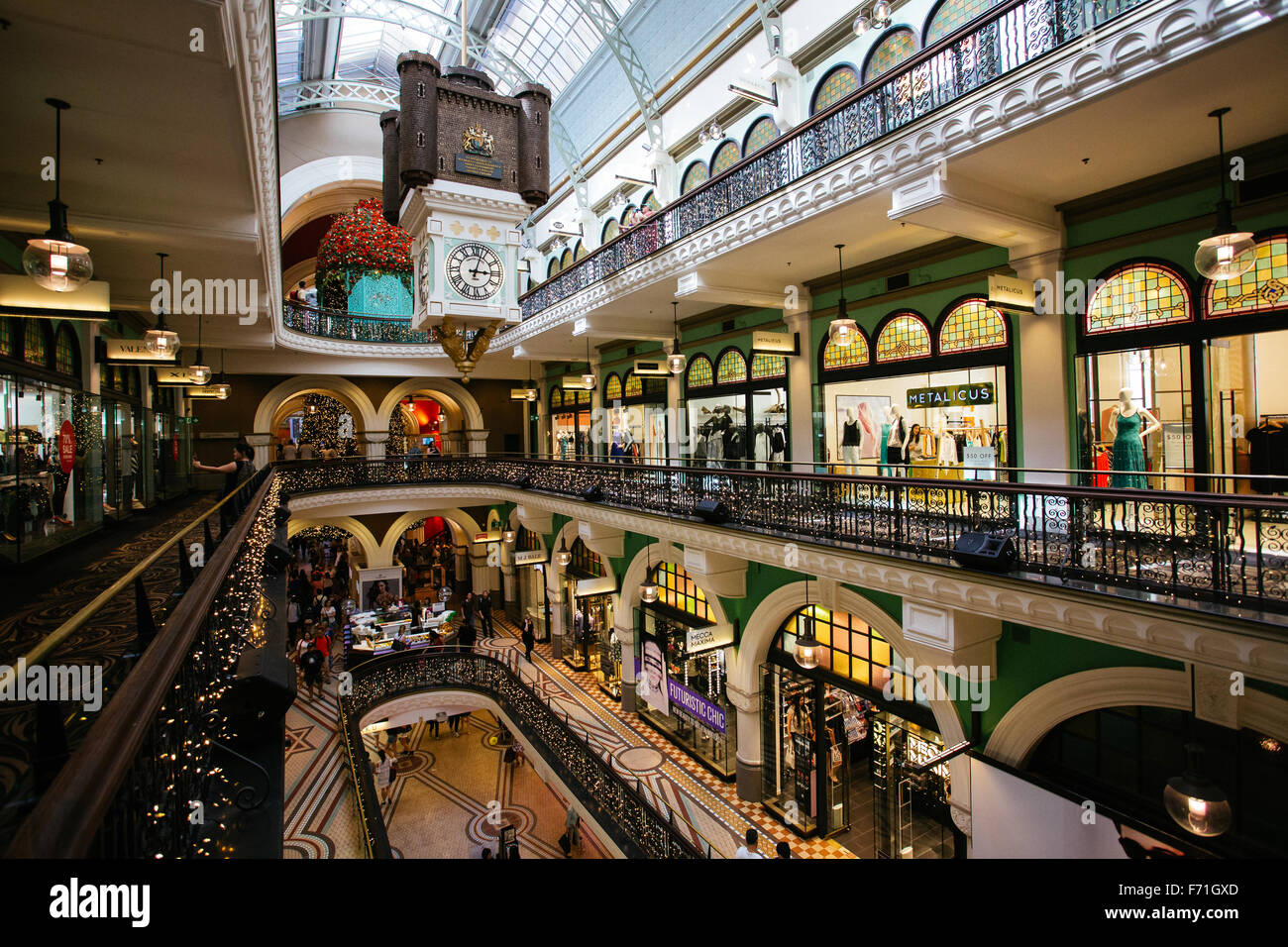 Sydney historic shopping centre QVB Stock Photo Alamy