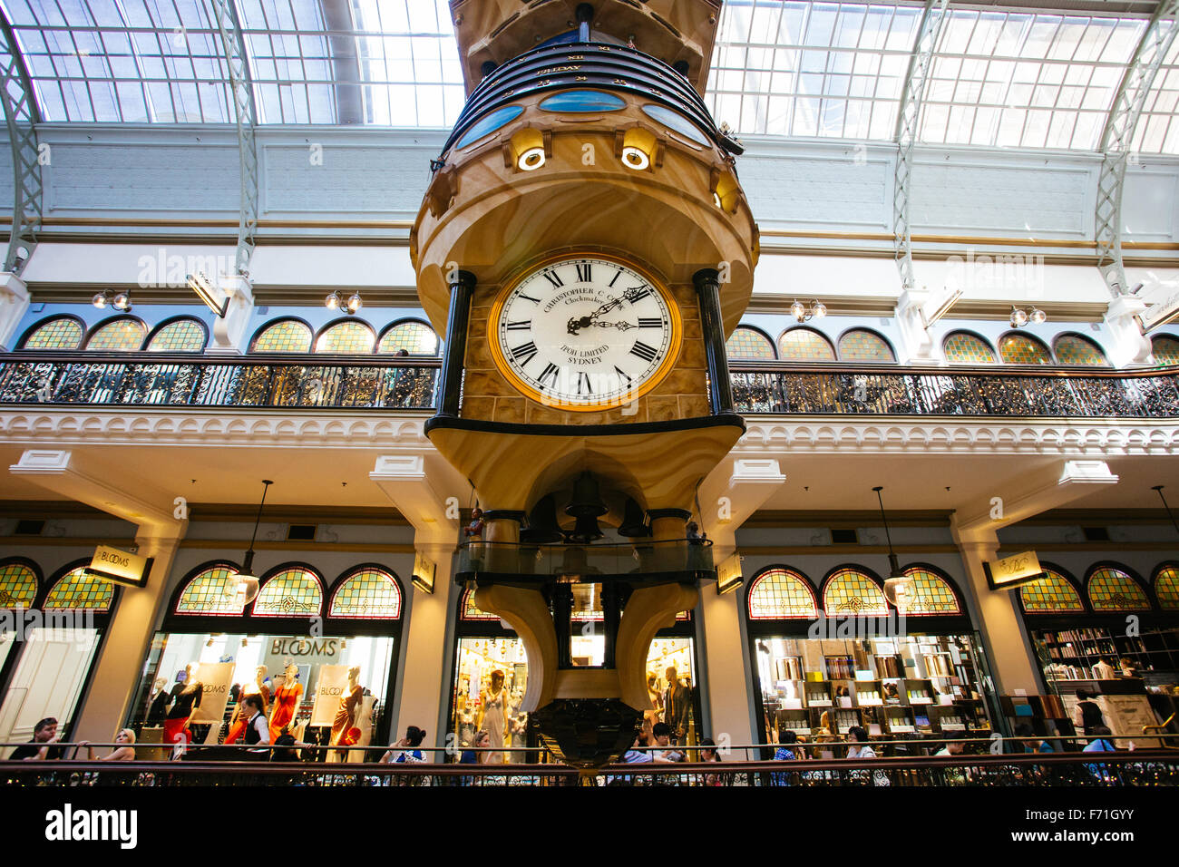 Queen Victoria Building Royal clock Sydney Stock Photo Alamy