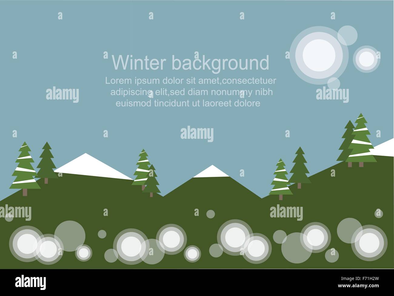 winter background ,tree 2 Stock Vector Image & Art - Alamy