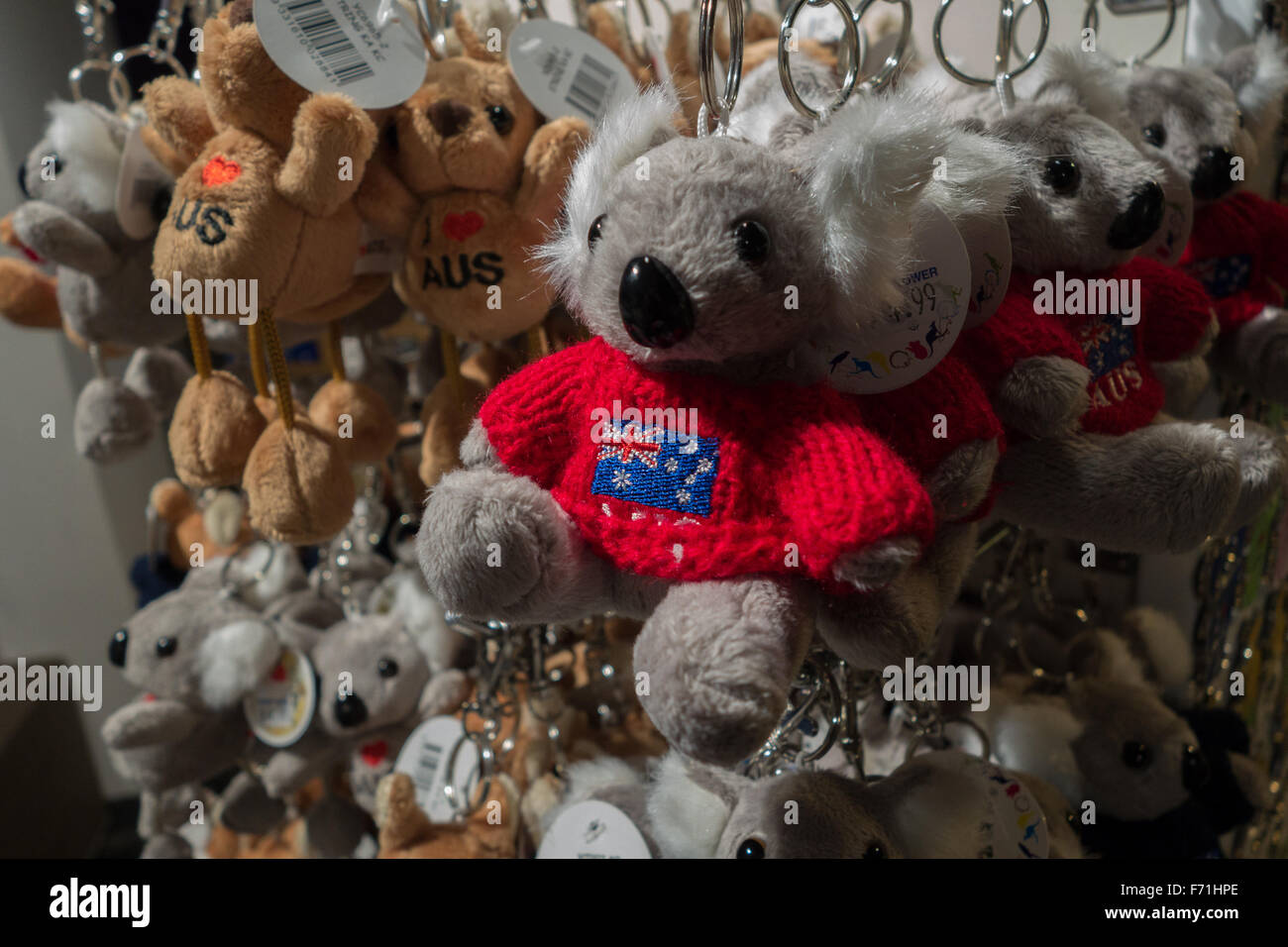 Australia souvenir Koala bear keychain Stock Photo