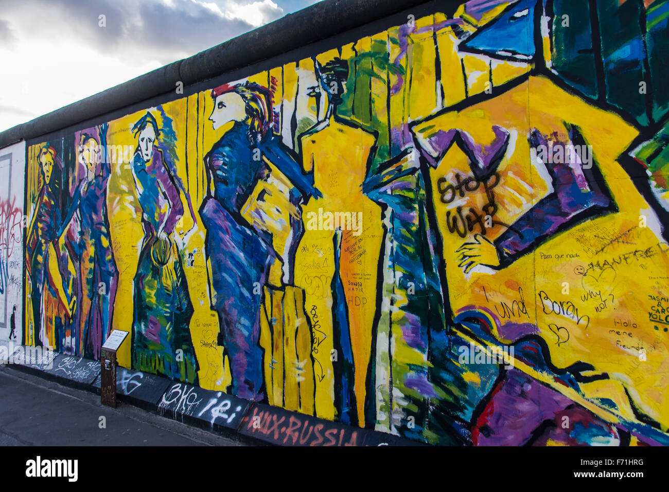 Sections of the Berlin Wall in Berlin Germany Stock Photo Alamy