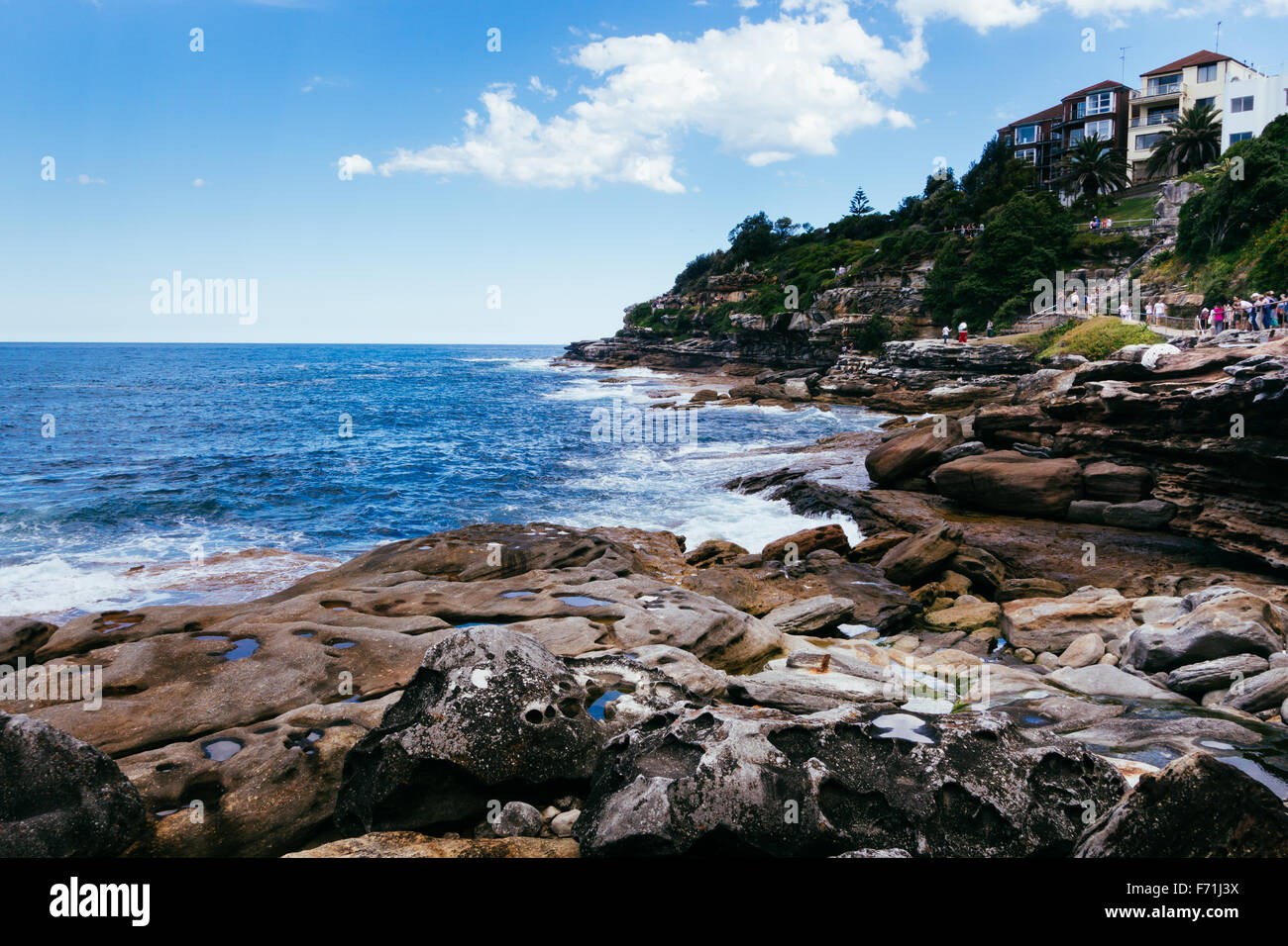 Sydney coastline Bondi Stock Photo