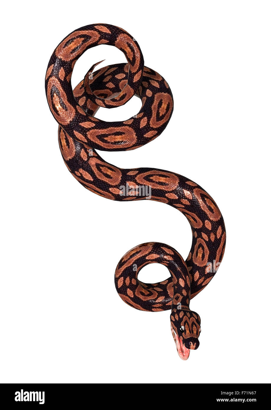 3d render snake hi-res stock photography and images - Alamy