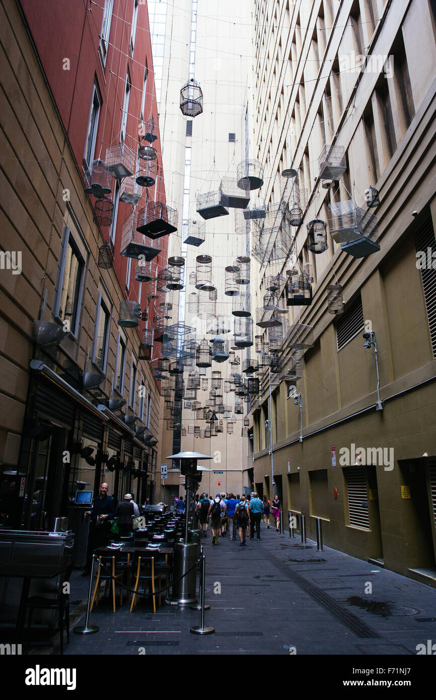 Sydney art bird cages Stock Photo Alamy