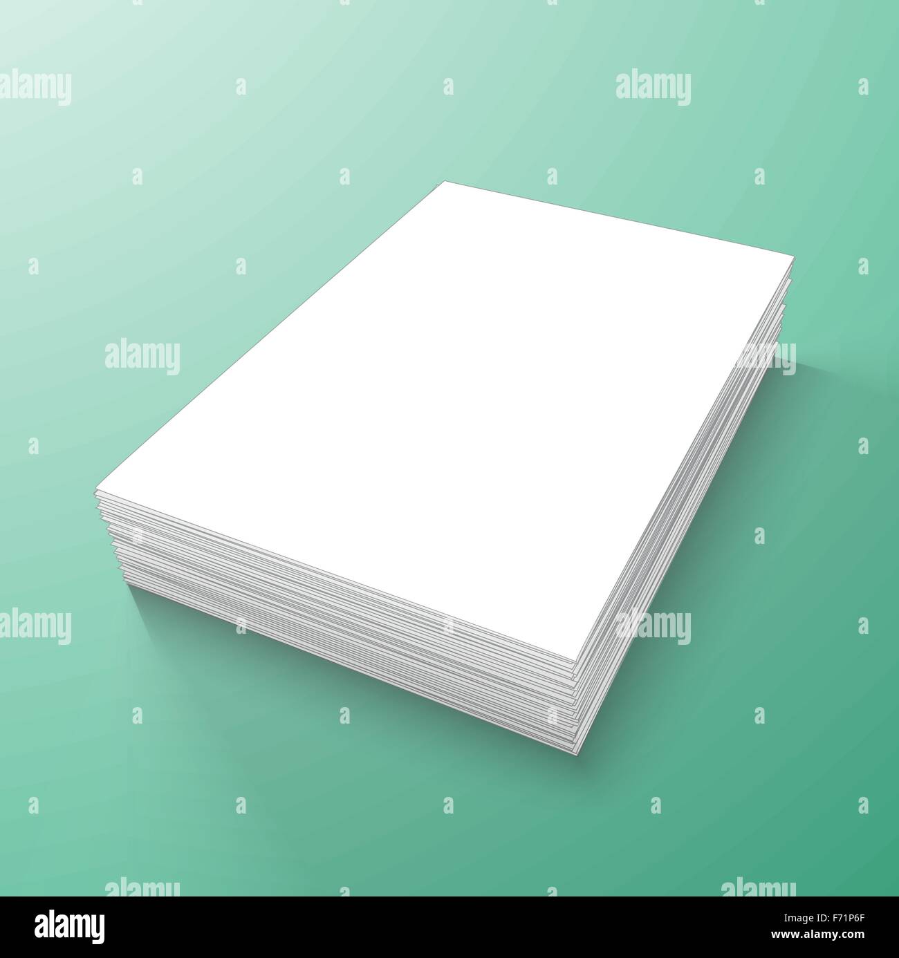 vector image of blank papers Stock Vector