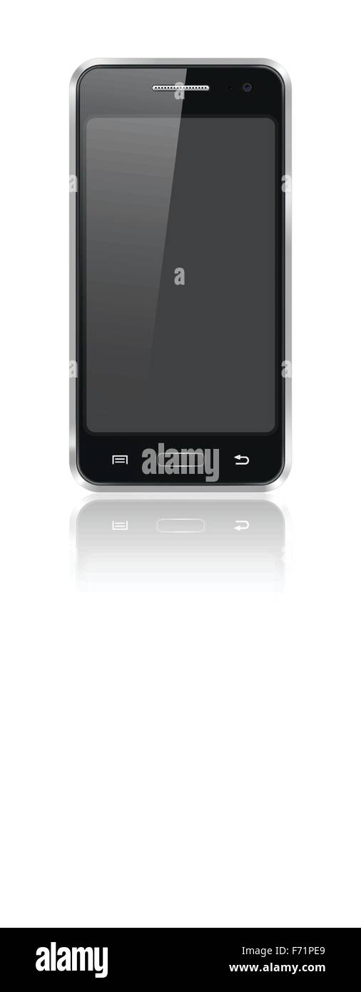 realistic vector image of mobile phone Stock Vector Image & Art - Alamy
