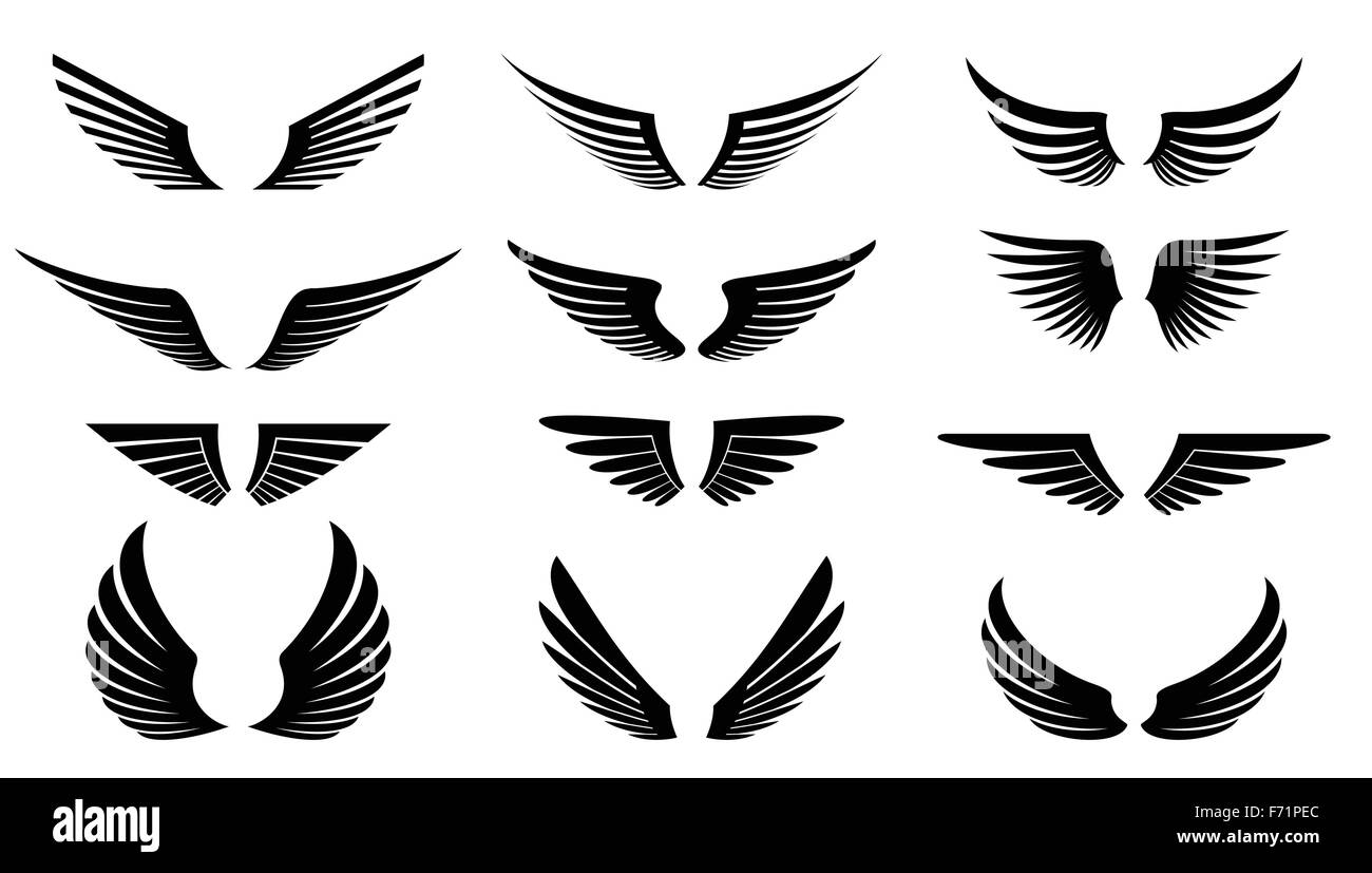 vector image of simple wings Stock Vector Image & Art - Alamy