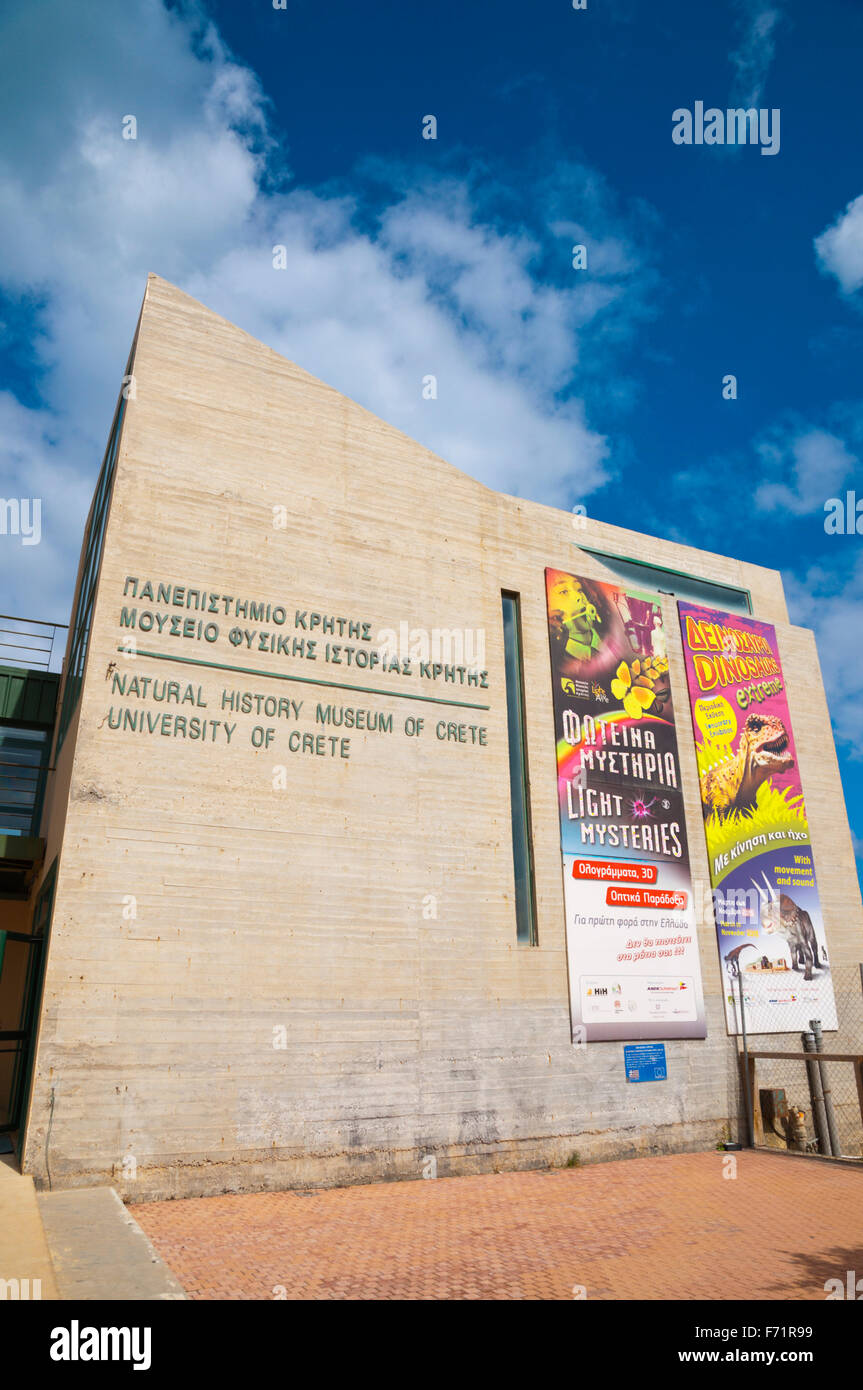 Natural History Museum of Crete, Heraklion, Crete island, Greece Stock ...
