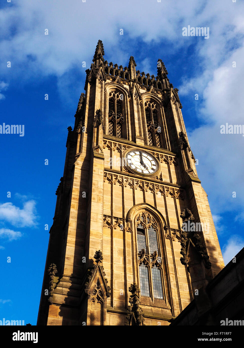 Clock Tower at Leeds Minster Leeds West Yorkshire England Stock Photo Alamy