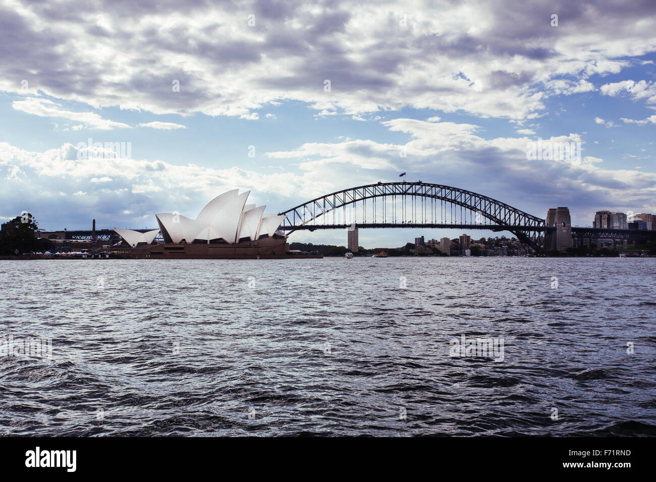 sydney opera house harbour bridge Stock Photo