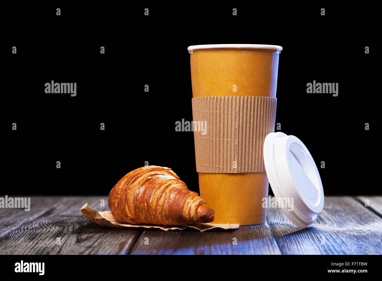 Coffee in a paper cup Stock Photo Alamy