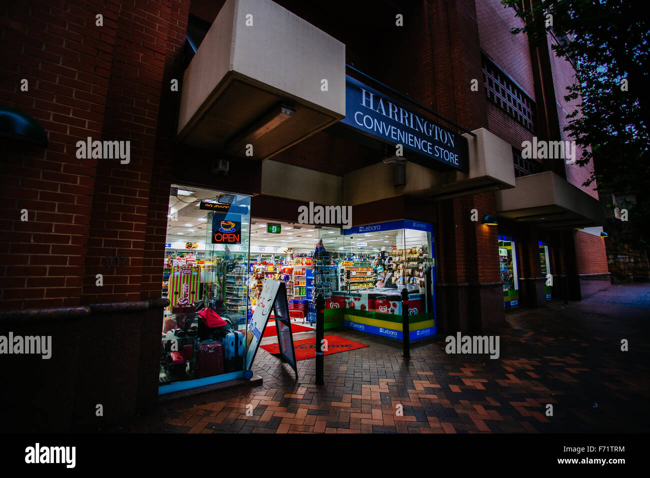 Sydney Harrington convenience store Stock Photo