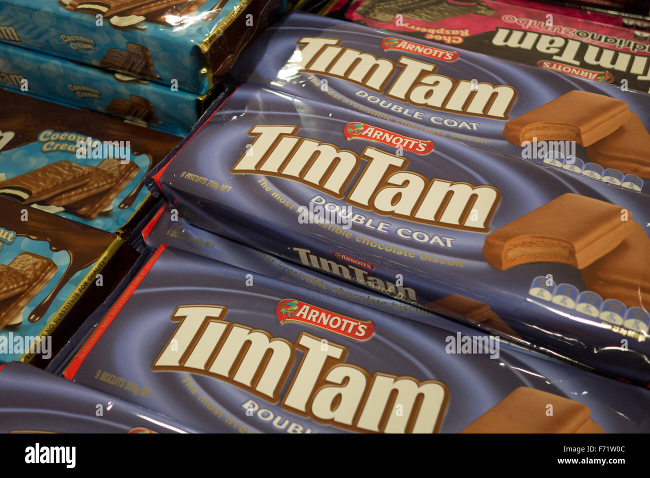 tim tam chocolate biscuits Stock Photo