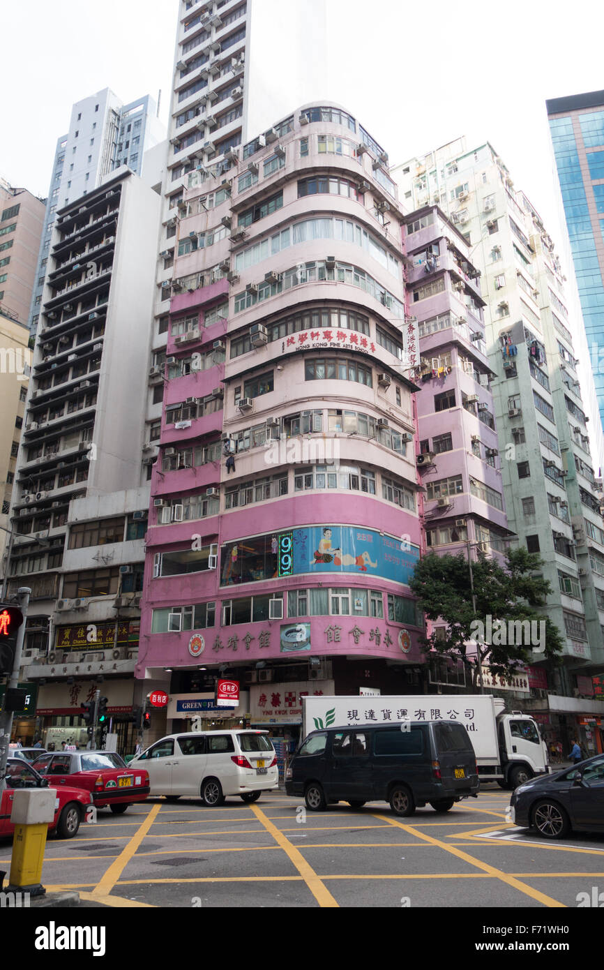 wan chai building hong kong Stock Photo