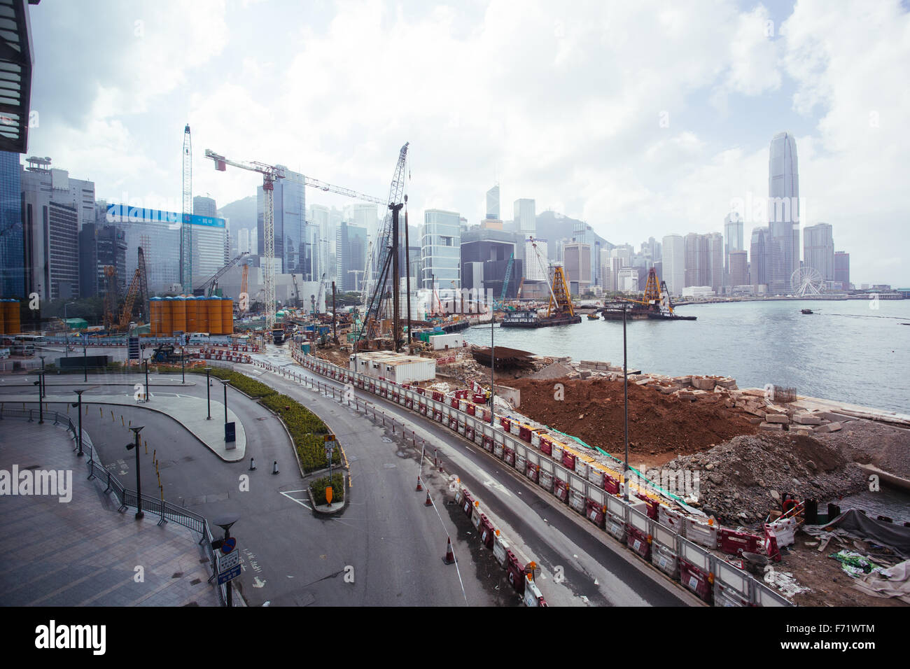 construction site hong kong Stock Photo