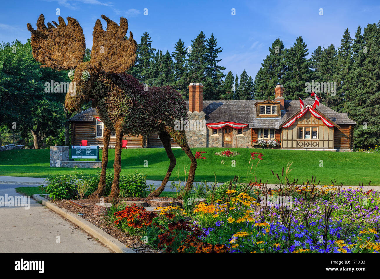 Visitor Centre, Riding Mountain National Park, Wasagaming, Manitoba, Canada. Stock Photo