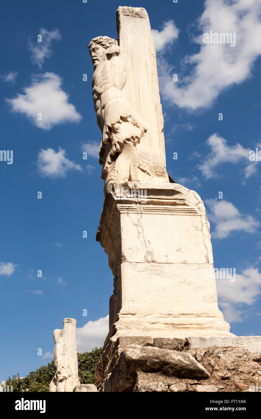 Statues in the Palace of the Giants, Ancient Agora of Athens, Athens, Greece Stock Photo Alamy