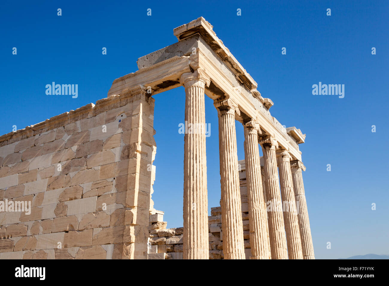 The Erechtheion, at the Acropolis, Athens, Greece Stock Photo