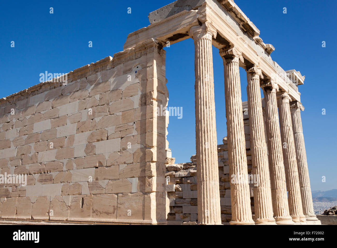 The Erechtheion, at the Acropolis, Athens, Greece Stock Photo