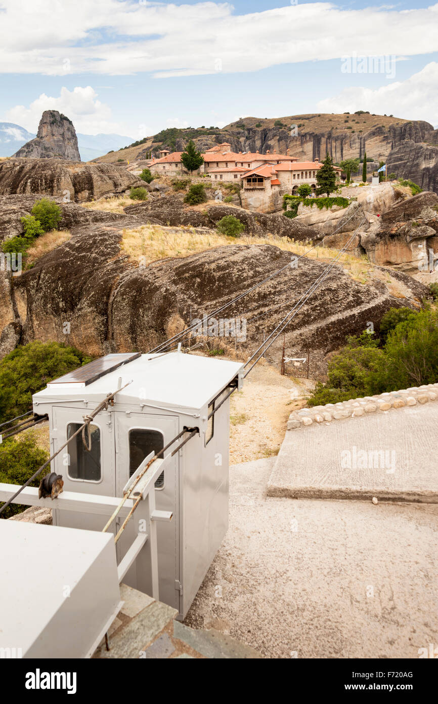 Monastery of the Holy Trinity, Meteora, Thessaly, Greece Stock Photo