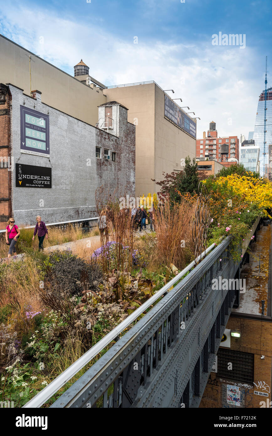 The High Line Park, Manhattan, New York, USA Stock Photo