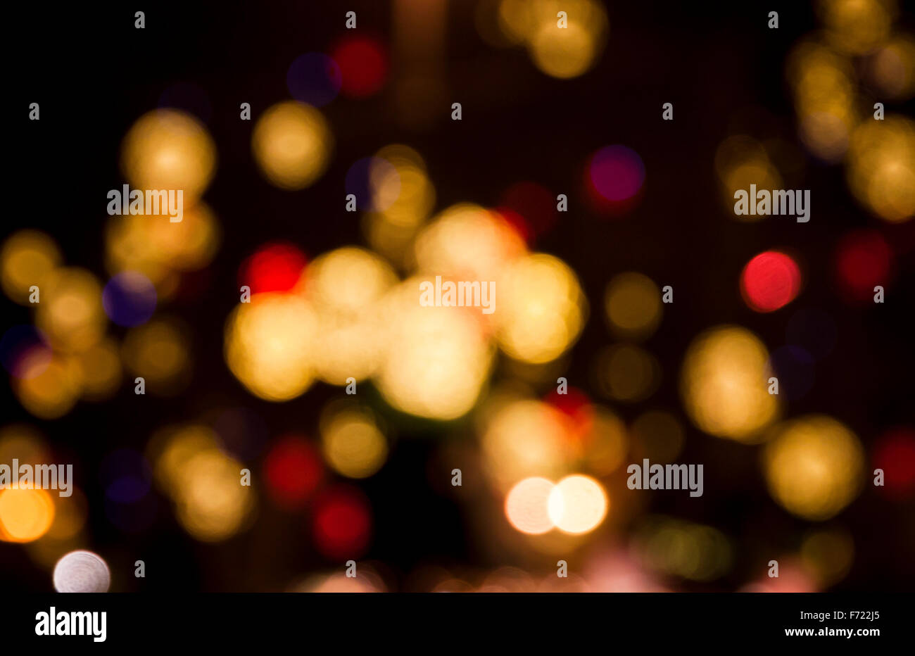 Abstract circular bokeh background of Christmas lights Stock Photo - Alamy