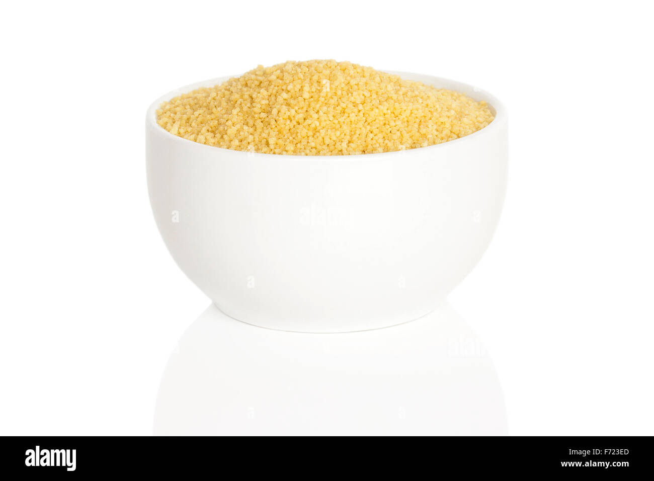 Cous cous in a cup isolated on white background Stock Photo