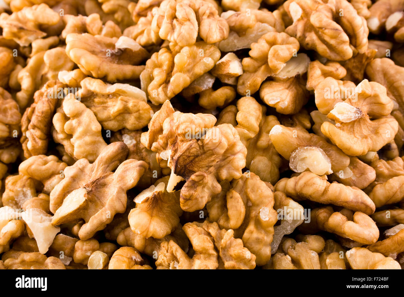 Close up image of walnuts Stock Photo