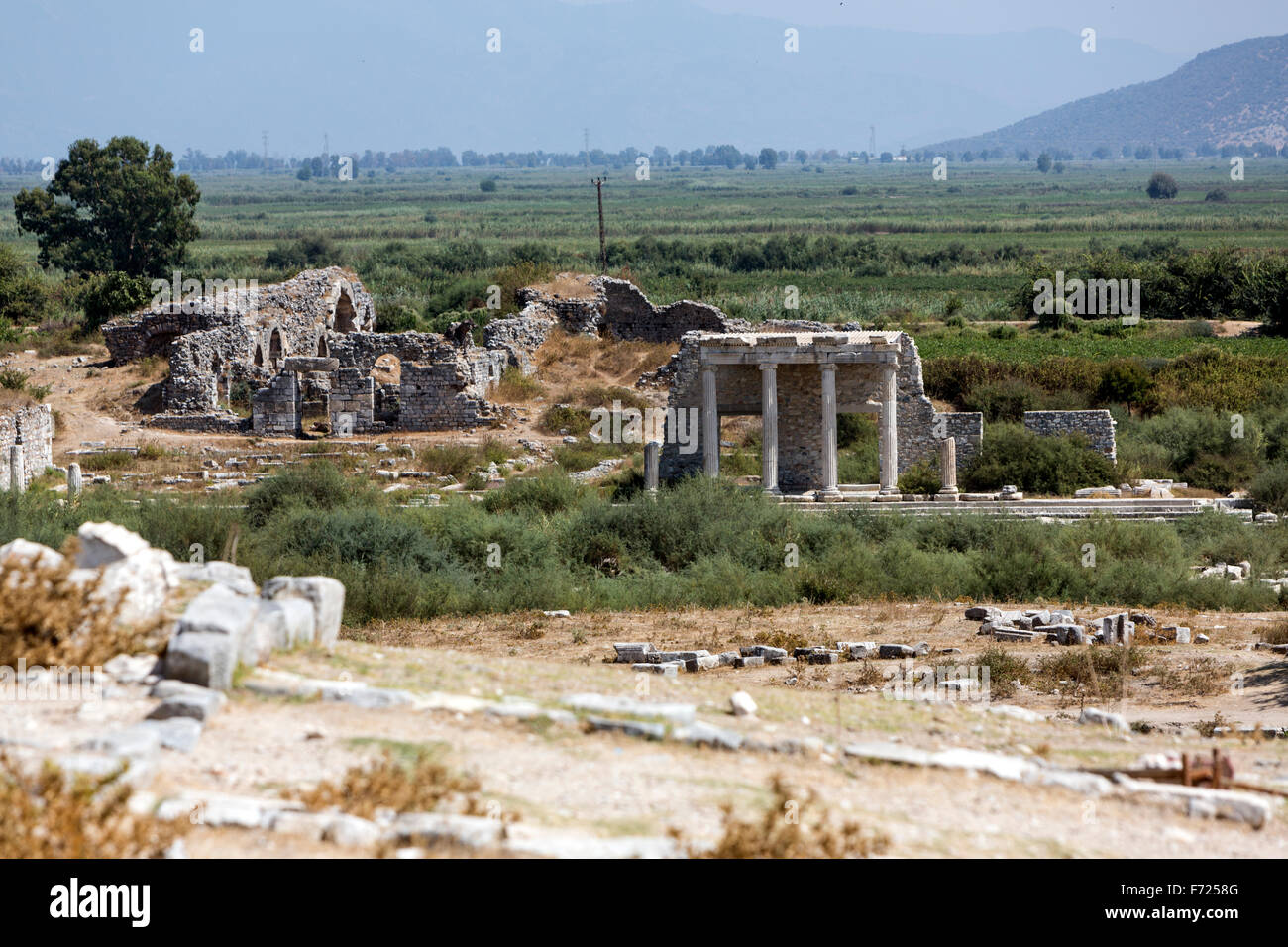 The Ionic Stoa on the Sacred Way, Miletus an ancient Greek city on the 