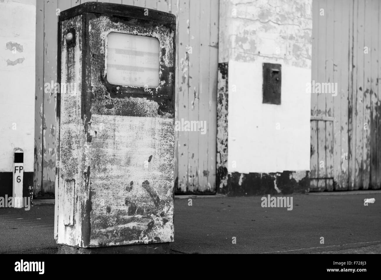 Old petrel pump, main street, Koroit, Victoria, Australia Stock Photo