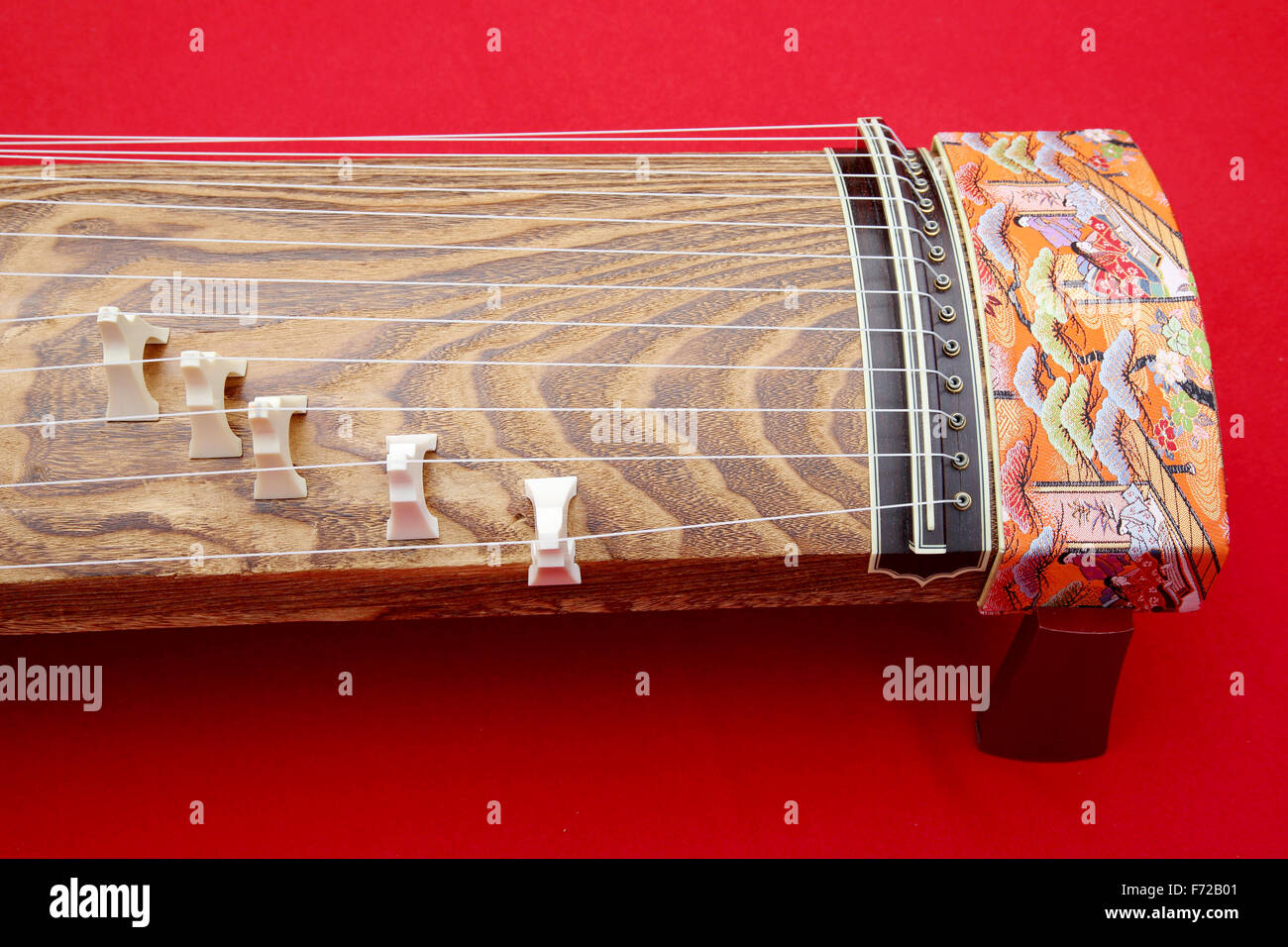 Japanese traditional koto (Japanese traditional instrument Stock Photo