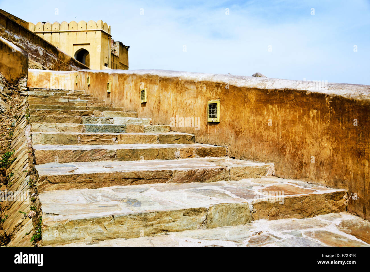 Amer fort stairs, jaipur, rajasthan, india, asia Stock Photo - Alamy