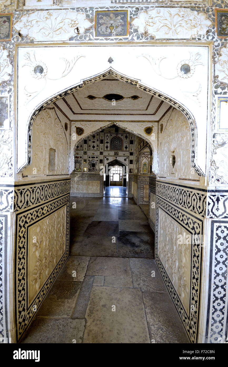 Sheesh mahal amer fort hi-res stock photography and images - Alamy
