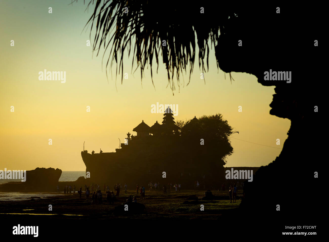 Tanah lot temple,Bali,Indonesia Stock Photo