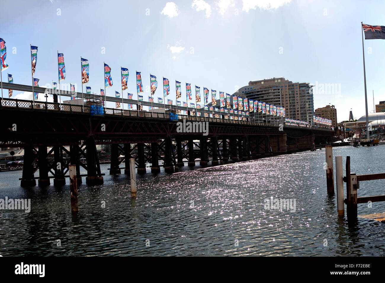 Bridge, Sydney Harbour, Sydney, NSW, New South Wales, Australia Stock Photo