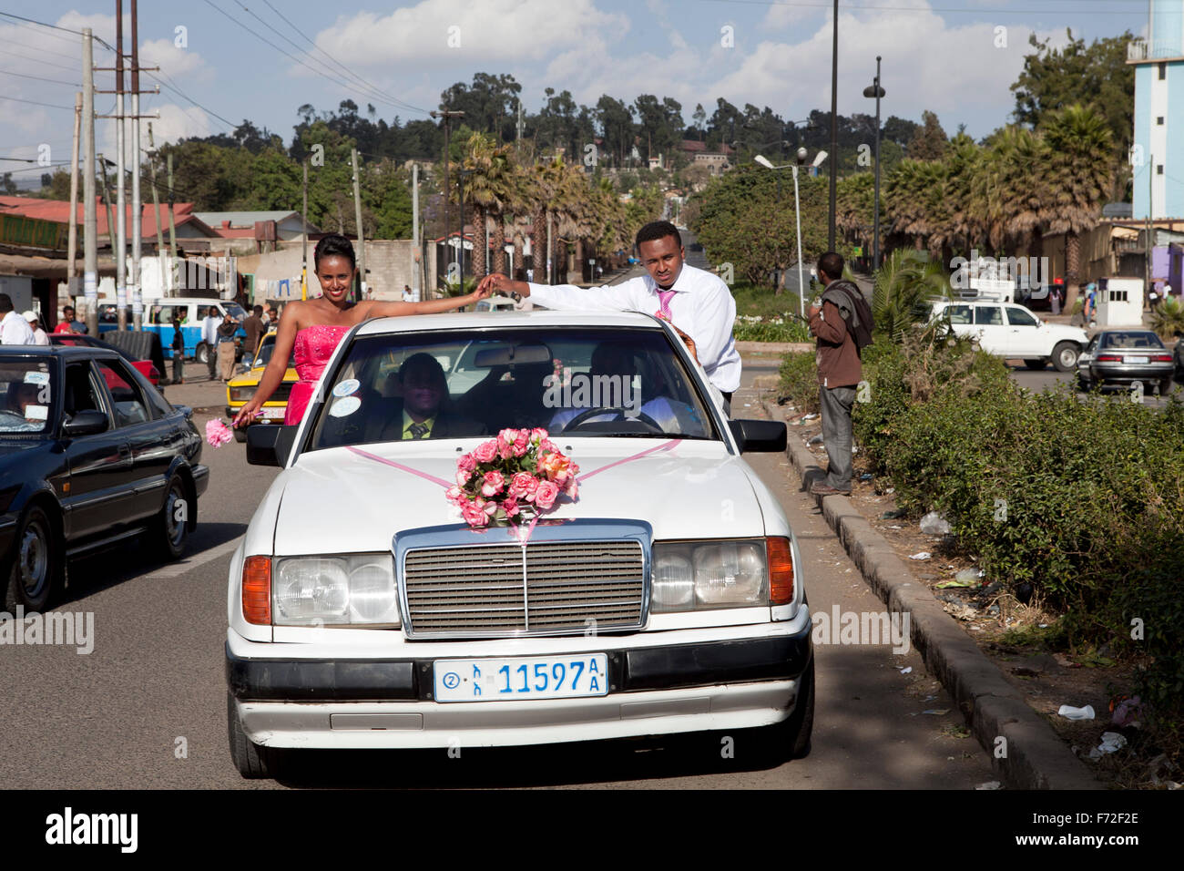 Wedding couple, addis ababa, ethiopia, africa Stock Photo Alamy