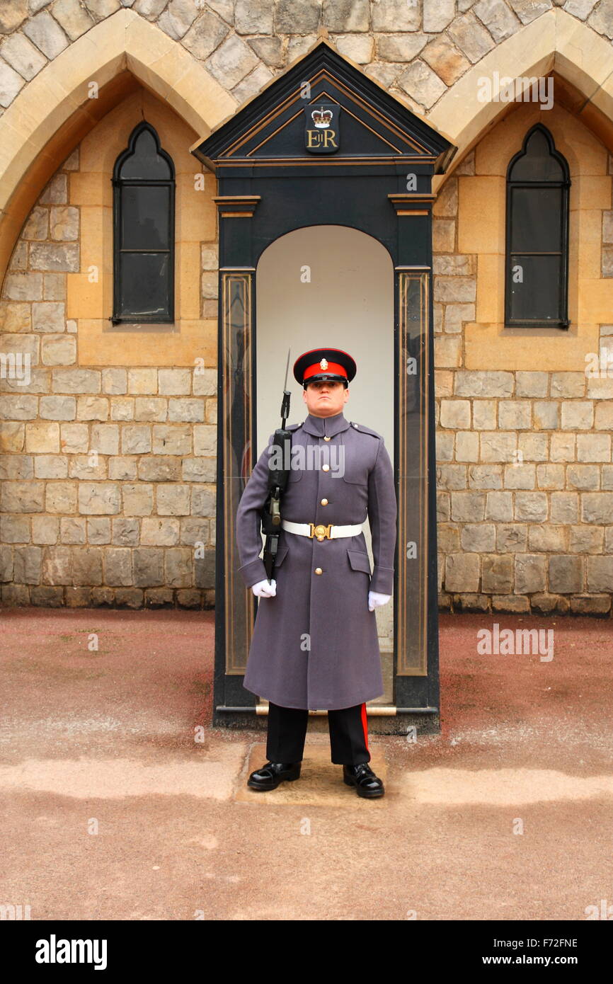 Guardsman at Windsor Castle, Windsor, Berkshire, UK Stock Photo Alamy