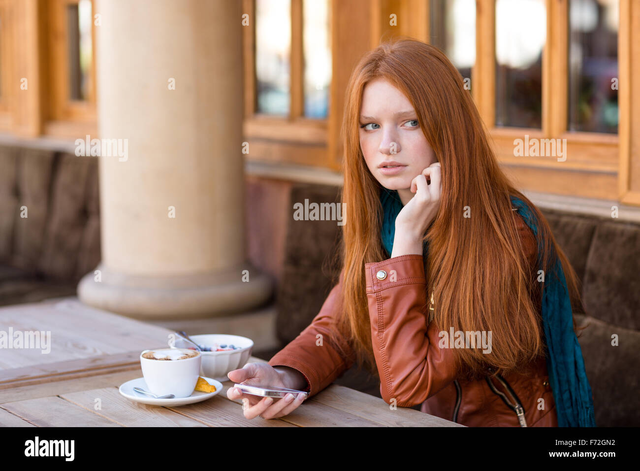 A rocker with long beards and long hair participates in the festival  redheads Stock Photo - Alamy