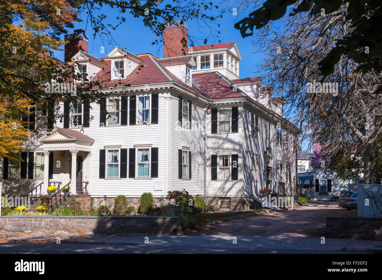 18th Century Colonial wooden clad houses Newport, Rhode Island, U.S.A