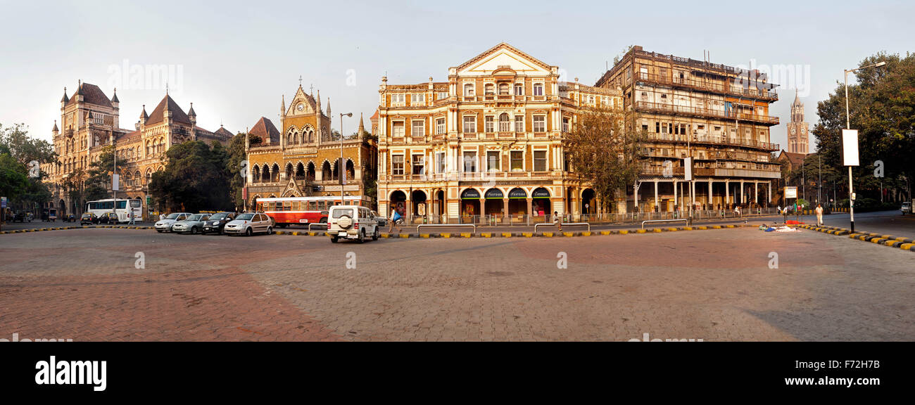 David sassoon library with army and navy building, mumbai, maharashtra, india, asia Stock Photo