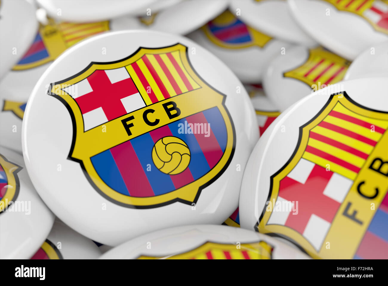 FC Barcelona Buttons Stock Photo - Alamy