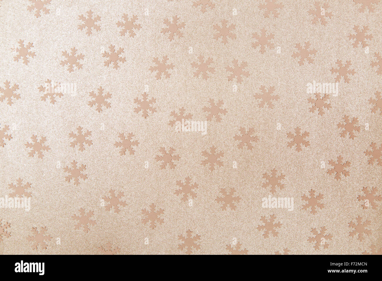 Seamless pattern with snowflake on golden background Stock Photo - Alamy