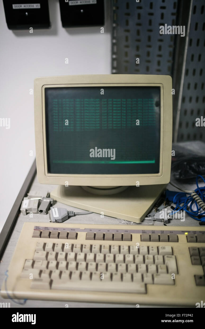 Retro computer Stock Photo