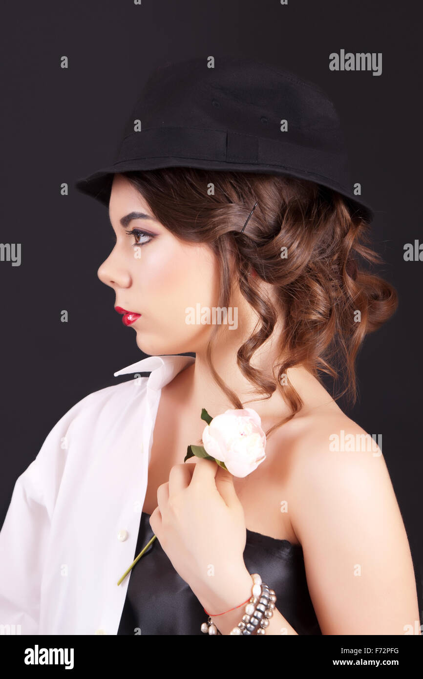 Portrait of the woman with makeup Stock Photo - Alamy